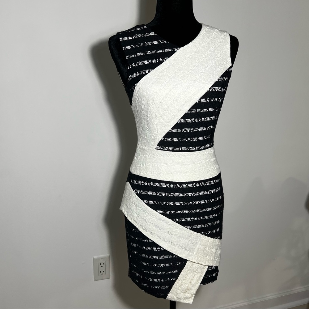 Dalia Dress in White Combo
BCBGMAXAZRIA